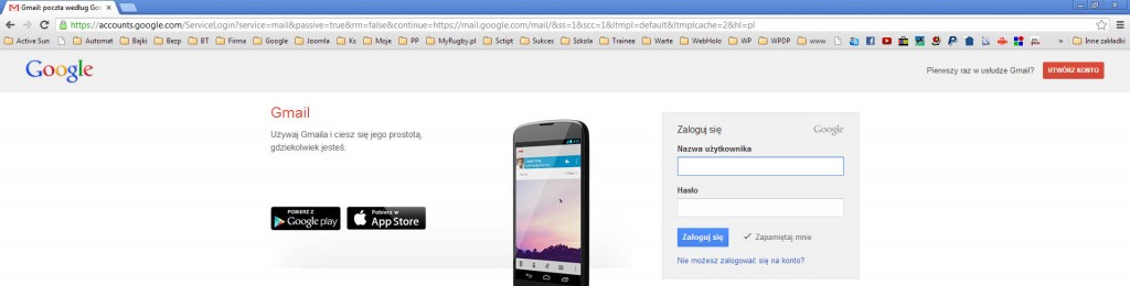 google chrome login